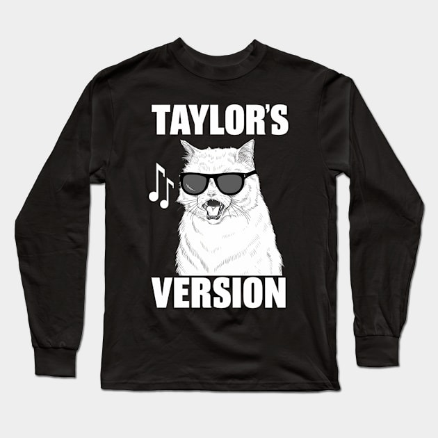 taylors cat version Long Sleeve T-Shirt by Aldrvnd